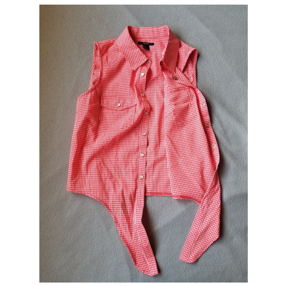 SMALL GINGHAM CROP TOP